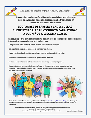 Los padres de familia y las escuelas pueden trabajar en conjunto para ayudar a los niños a llegar a clases